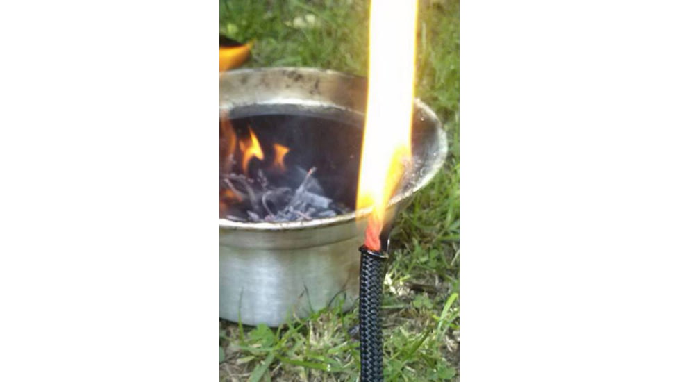 Live Fire 100ft Nylon Waterproof FireCord, Black, FC-BLACK100