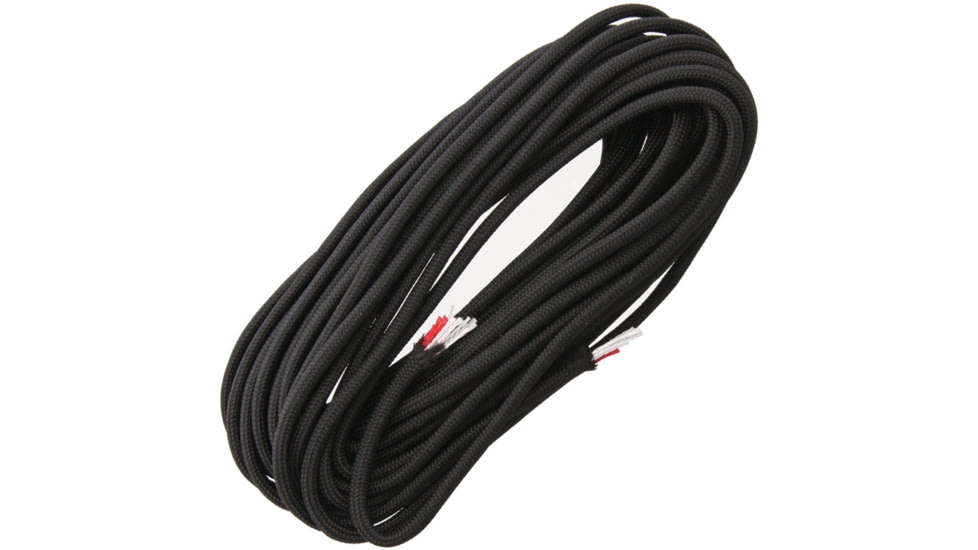 Live Fire 25 ft Nylon Watreproof FireCord, Black, FC-BLACK25