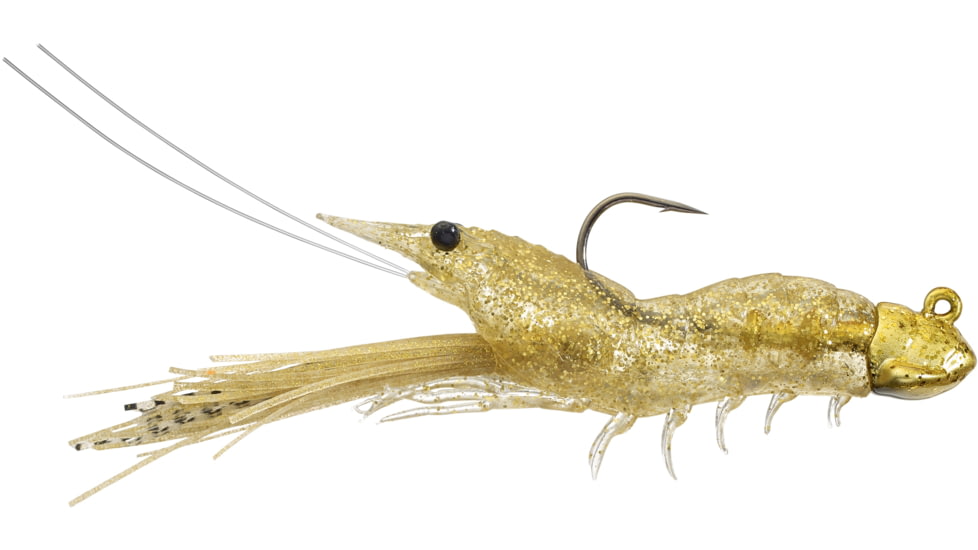 Live Target Fleeing Shrimp Soft Plastic Jig, Glass Shrimp, 3/8oz, 3 1/2 in, SSJ85SK911
