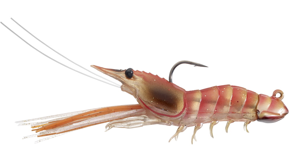 Live Target Fleeing Shrimp Soft Plastic Jig, Pink, 1/4oz, 2 3/4 in, SSJ70SK915
