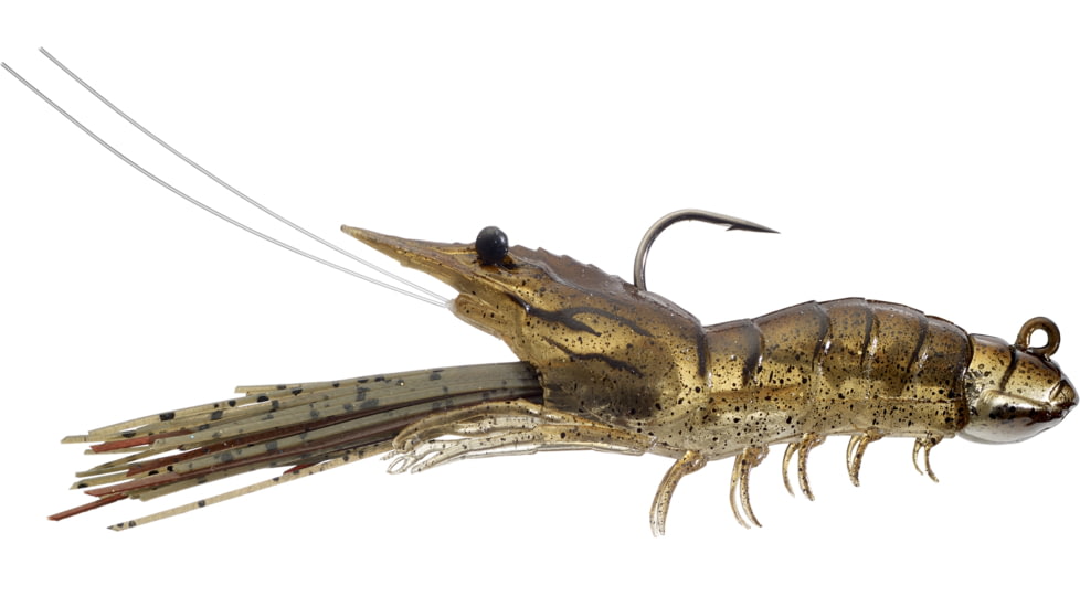 Live Target Fleeing Shrimp Soft Plastic Jig, Sand Shrimp, 3/8oz, 3 1/2 in, SSJ85SK910