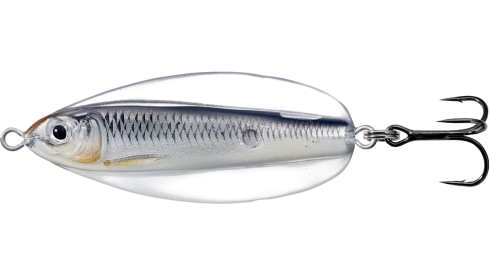 Live Target LiveTarget Erratic Shiner - Casting Spoon, 2 1/3in, 1/2oz, Glow/Black, ESS60SK211