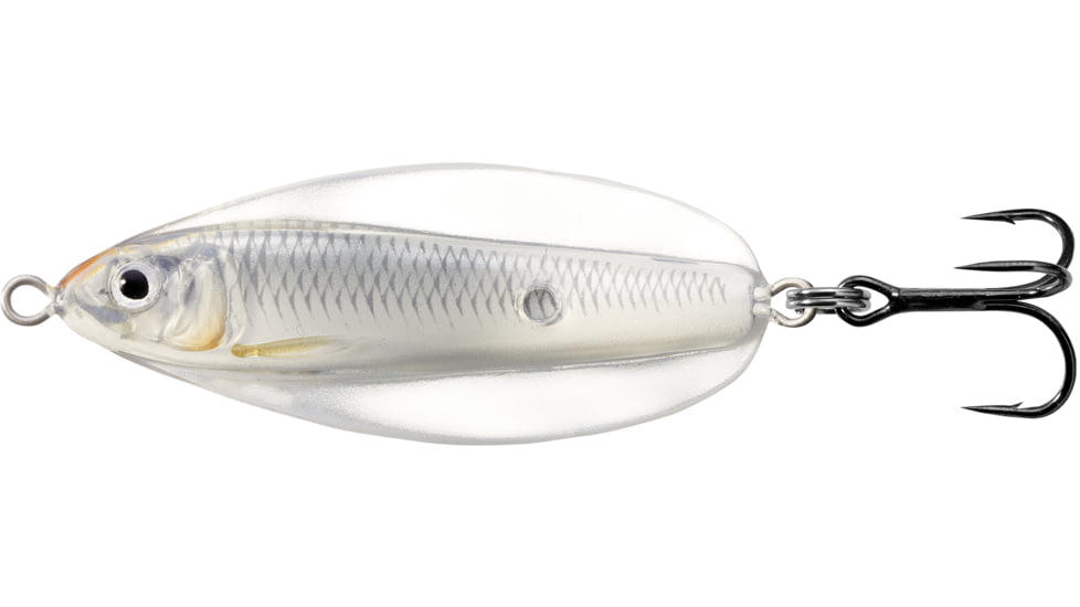 Live Target LiveTarget Erratic Shiner - Casting Spoon, 2 1/3in, 1/2oz, Glow/Pearl, ESS60SK224