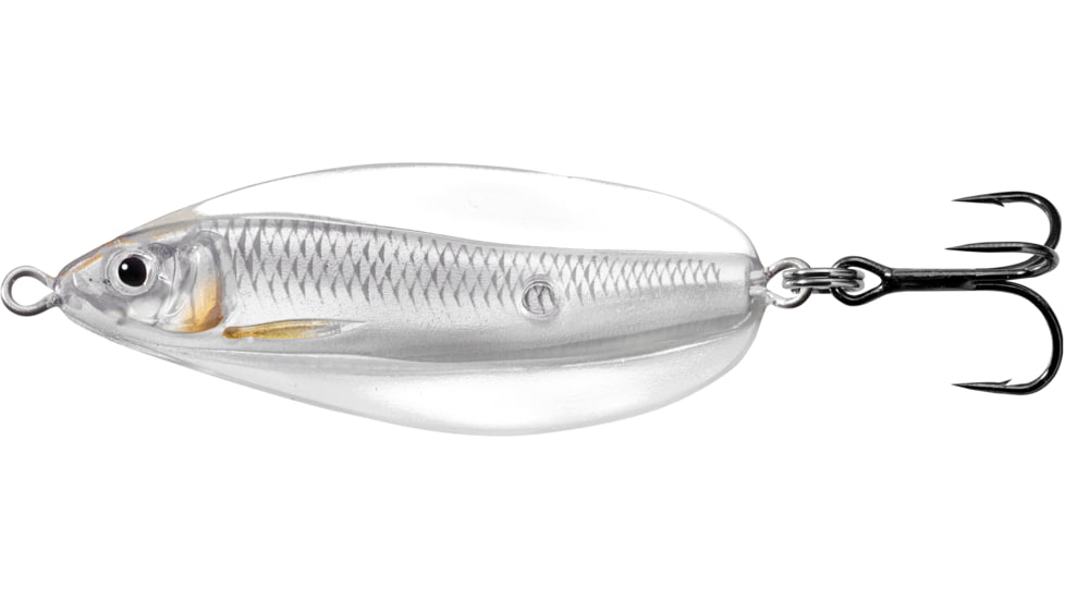Live Target LiveTarget Erratic Shiner - Casting Spoon, 2 1/3in, 1/2oz, Silver/Pearl, ESS60SK134