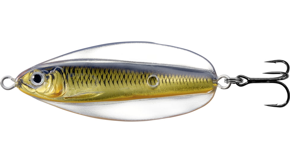 Live Target LiveTarget Erratic Shiner - Casting Spoon, 2 1/4in, 3/8oz, Gold/Black, ESS55SK208