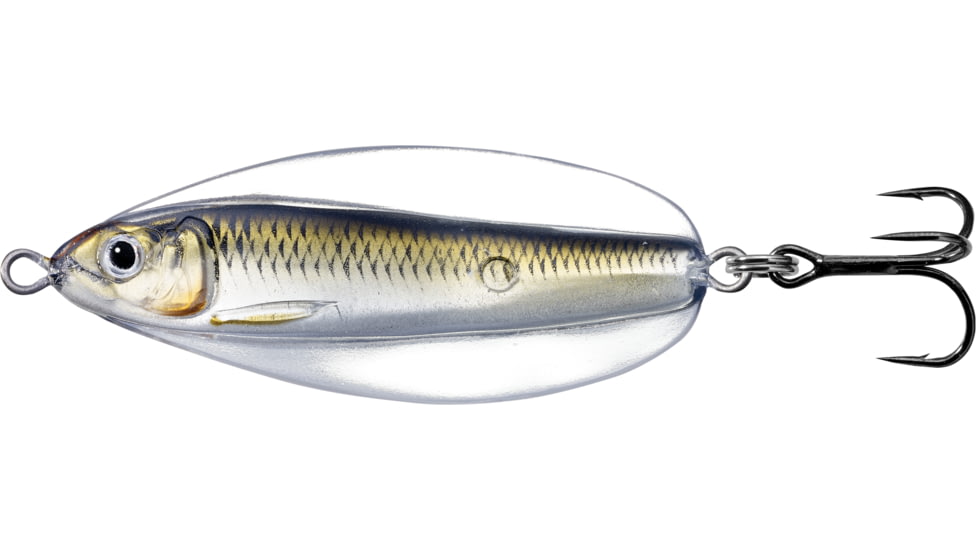 Live Target LiveTarget Erratic Shiner - Casting Spoon, 2 1/4in, 3/8oz, Silver/Bronze, ESS55SK205