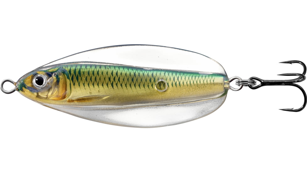Live Target LiveTarget Erratic Shiner - Casting Spoon, 2 3/4in, 3/4oz, Gold/Green, ESS70SK204