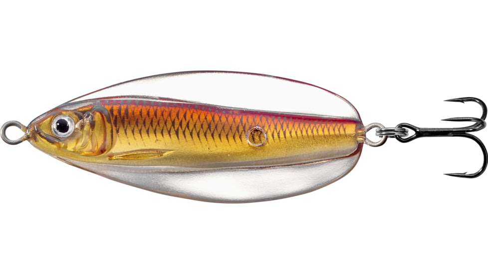 Live Target LiveTarget Erratic Shiner - Casting Spoon, 2 3/4in, 3/4oz, Gold/Red, ESS70SK223