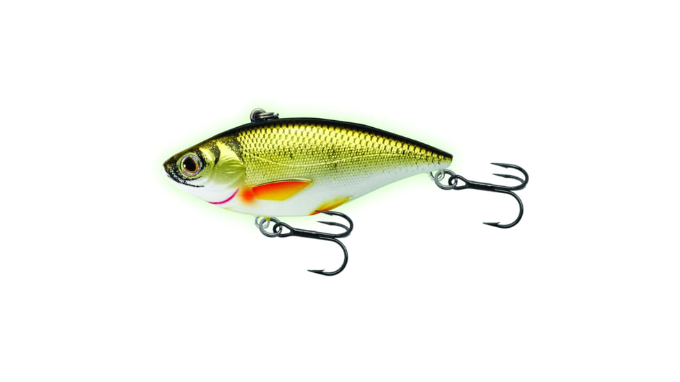 Live Target Livetarget Golden Shiner Lipless Rattlebait, Sinking, Glow/Gold, 2 7/8in, 1/2oz, #6 Hook, GS70SK212