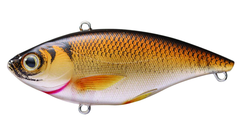 Live Target Livetarget Golden Shiner Lipless Rattlebait, Sinking, Silver/Bronze, 2 7/8in, 1/2oz, #6 Hook, GS70SK205