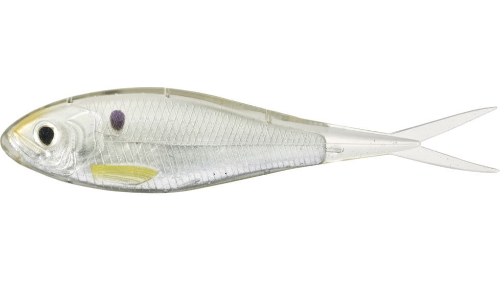 Live Target Skip Shad Soft Jerkbaits, 10, 5.25in, Silver/Pearl, SSD135S134