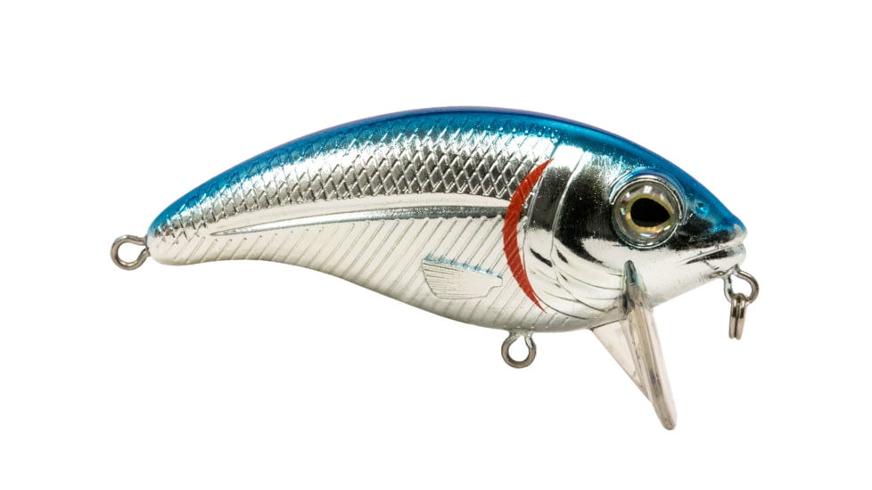 Livingston Lures Bull Nose Lure, Black Back Chrome Shad, 10505