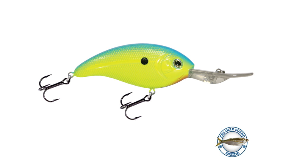 Livingston Lures Deep Impact 18 Lure, Chartreuse Sunrise Shad, 3313