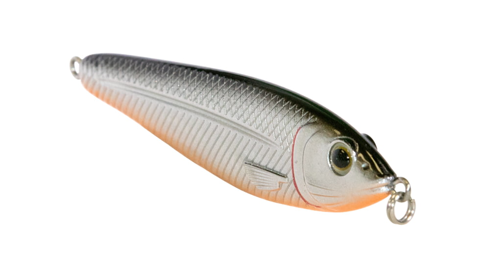 Livingston Lures EBS Jigging Spoon Lure, Black Back Chrome Shad, 9305