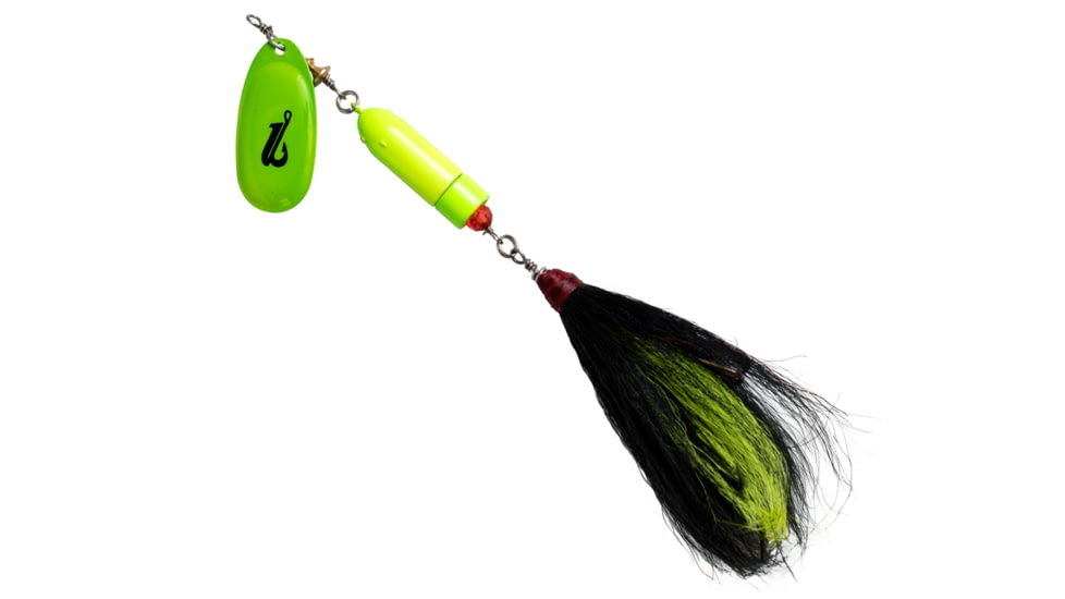 Livingston Lures EBS Spinner 100 Lure, Chartreuse black, 6374