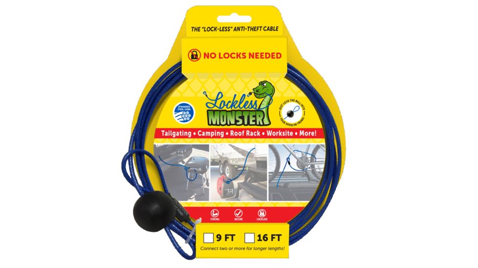Lockless Monster Anti-Theft Cable-9 Ft