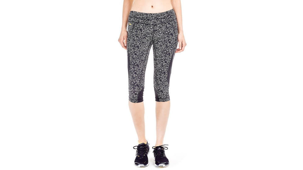 Lole Run Capri - Womens-Black Snowstorm-Small
