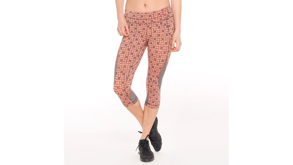 Lole Run Capri - Womens-Mandarino Sugar Cubes-Large