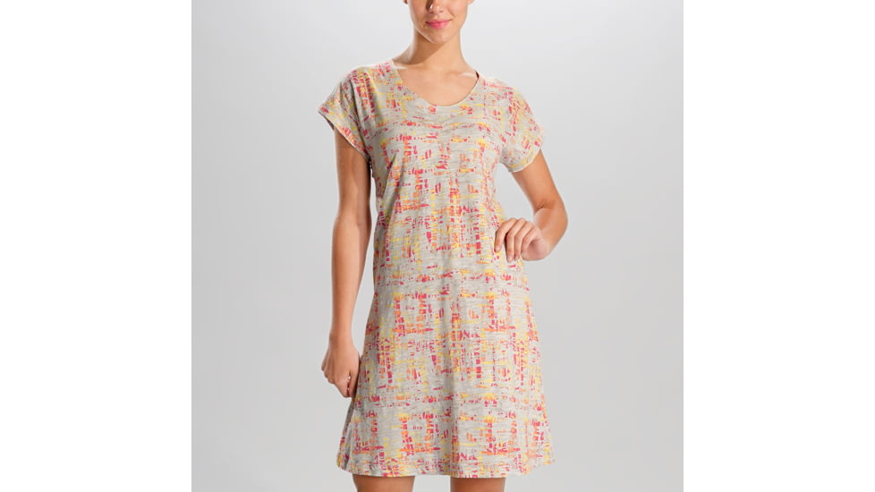 Lole Sorenza Dress - Women's-Trash Plaid Light Grey-X-Small