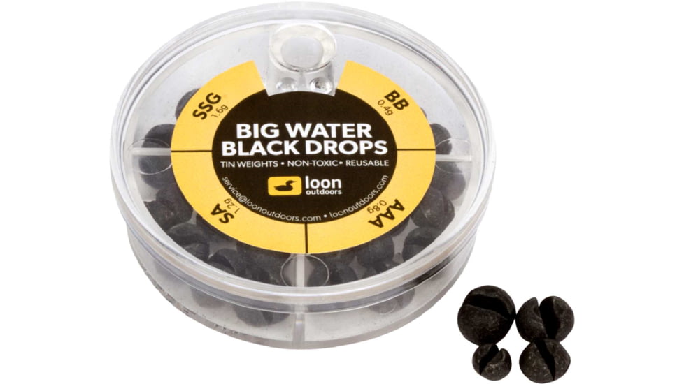 Loon Drop Tin Shot Assortments, 4 Division, Big Water, Black, Big Water, F7132