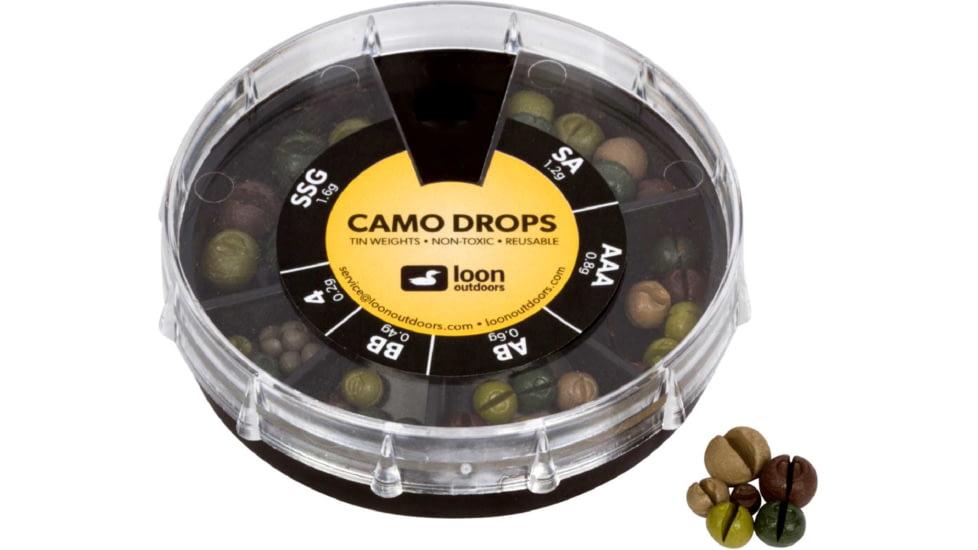 Loon Drop Tin Shot Assortments, Camo, 6 Division, F7131