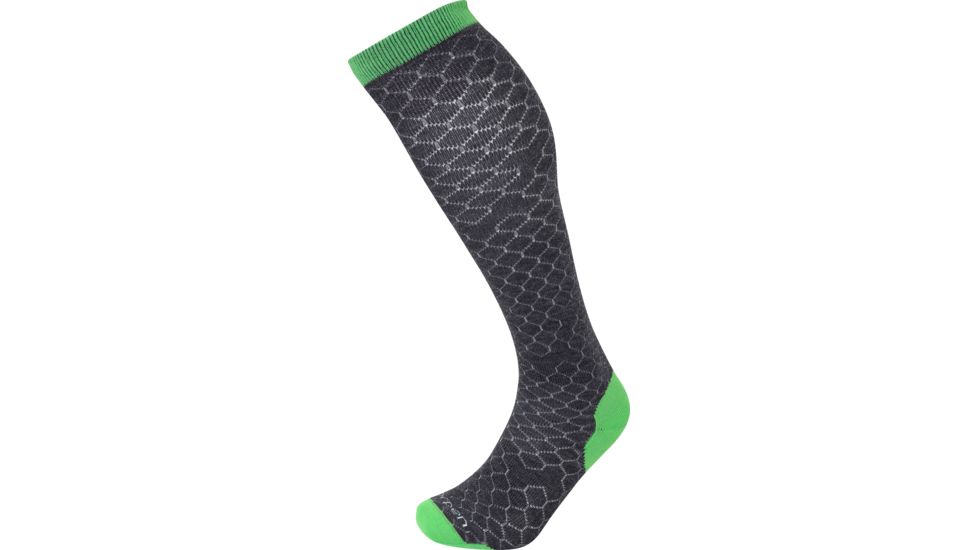 Lorpen T2 Classic Merino Light Ski Sock, Green Lime, Medium, SCLM54483