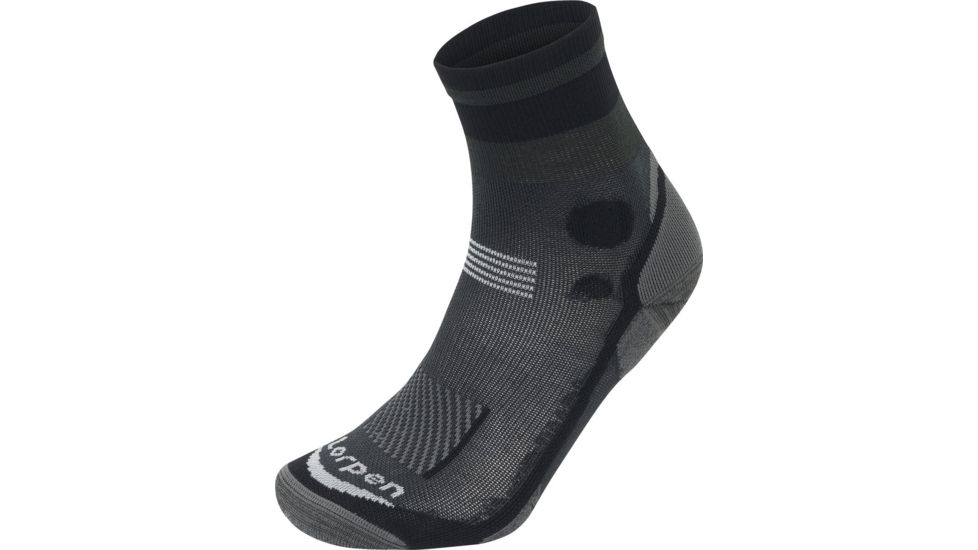 Lorpen T3 Light Hiker Shorty Socks - Mens, Black, Extra Large, T3LS-9937-XL