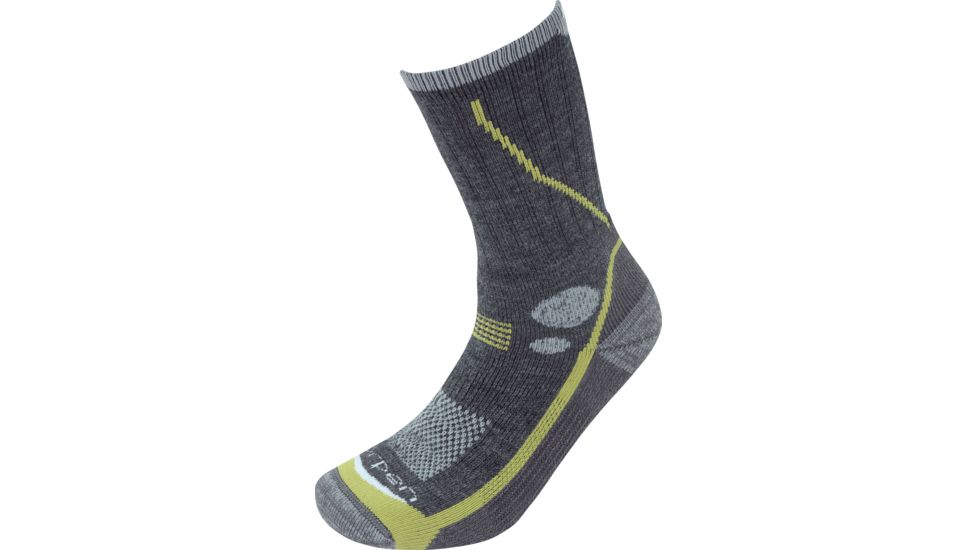 Lorpen T3 Midweight Hiker Sock, Charcoal, Large, T3MMH54275