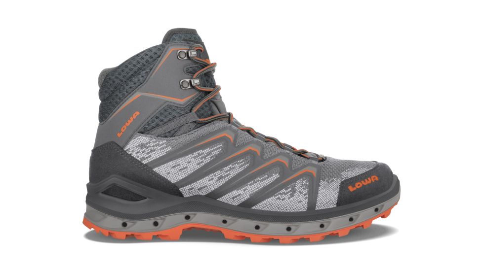 Lowa Aerox GTX Mid Surround Hiking Boots - Men's, Graphite/Orange, Medium, 9, 3106229728-9
