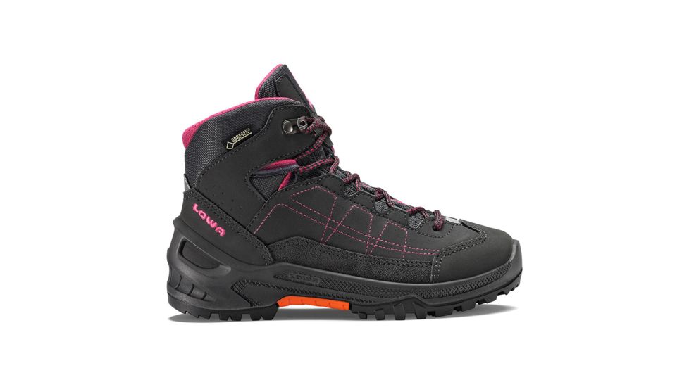 Lowa Approach GTX Mid Footwear Boots - Unisex, Anthracite/Berry, Medium, 13, 3401229756-AR-MD-M310