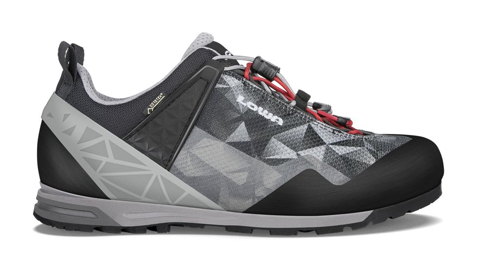 Lowa Approach Pro GTX Lo Approach Shoes - Mens, Black/Gray, 9, Medium, 2100789930-BLKGRY-M090
