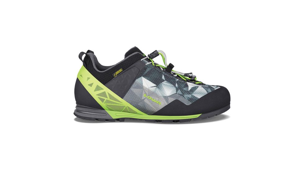 Lowa Approach Pro GTX Lo Mountaineering Boots - Mens, Anthracite/Lime, Medium, 9, 2100789702-ANTLIM-MD-9