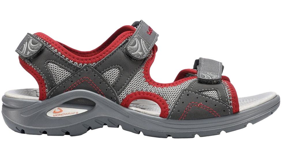 Lowa Bahia Sandal - Women's-Grey/Red-Medium-38