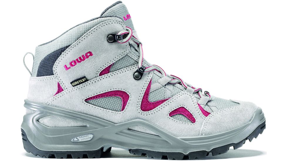 Lowa Bora GTX QC Hiking Boot - Women's-Grey/Magenta-Medium-7