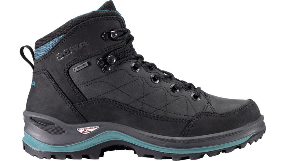 Lowa Bormio GTX QC Hiking Boot - Women's-Black/Petrol-Medium-7