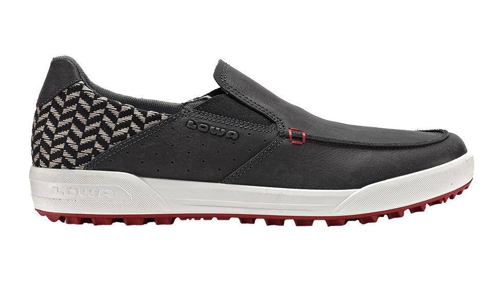 Lowa Cadiz Casual Shoe - Men's-Black/Red-Medium-13