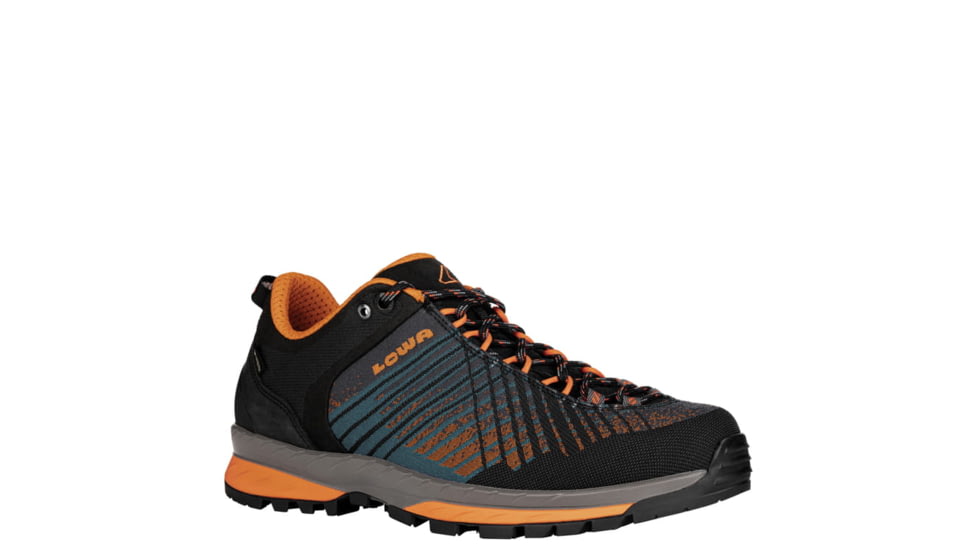 Lowa Carezza GTX Lo Hiking Shoes - Men's, Anthracite/Orange, 13, 197827015628