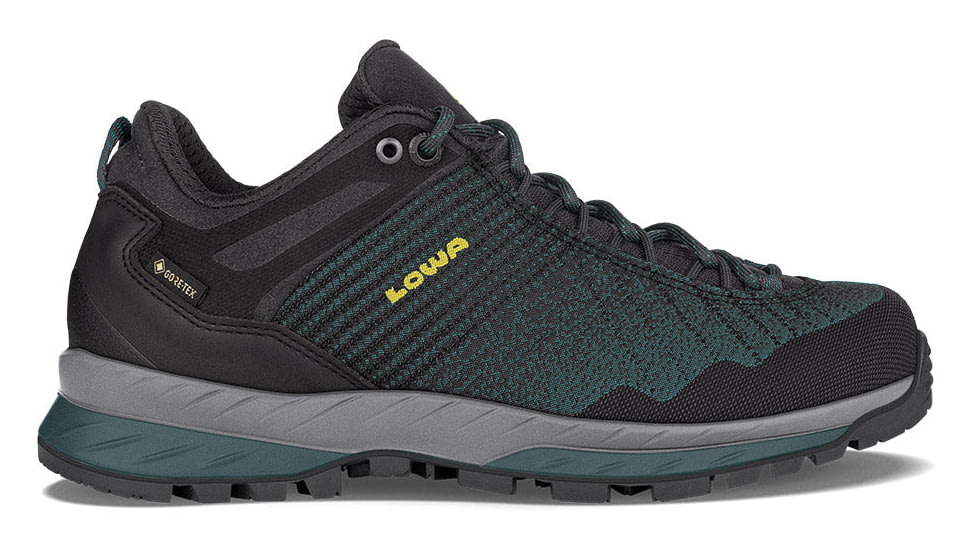 Lowa Carezza GTX Low Shoes - Women's, Anthracite/Petrol, 10, 2200659776-ANTPET-M-10