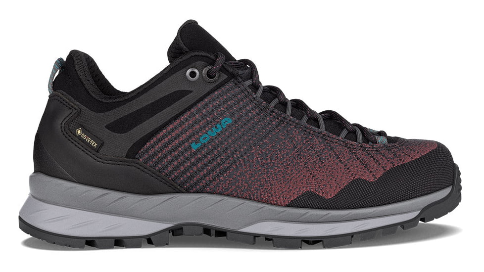 Lowa Carezza GTX Low Shoes - Women's, Black/Brown Rose, 6, 2200659931-BKBNRO-M-6