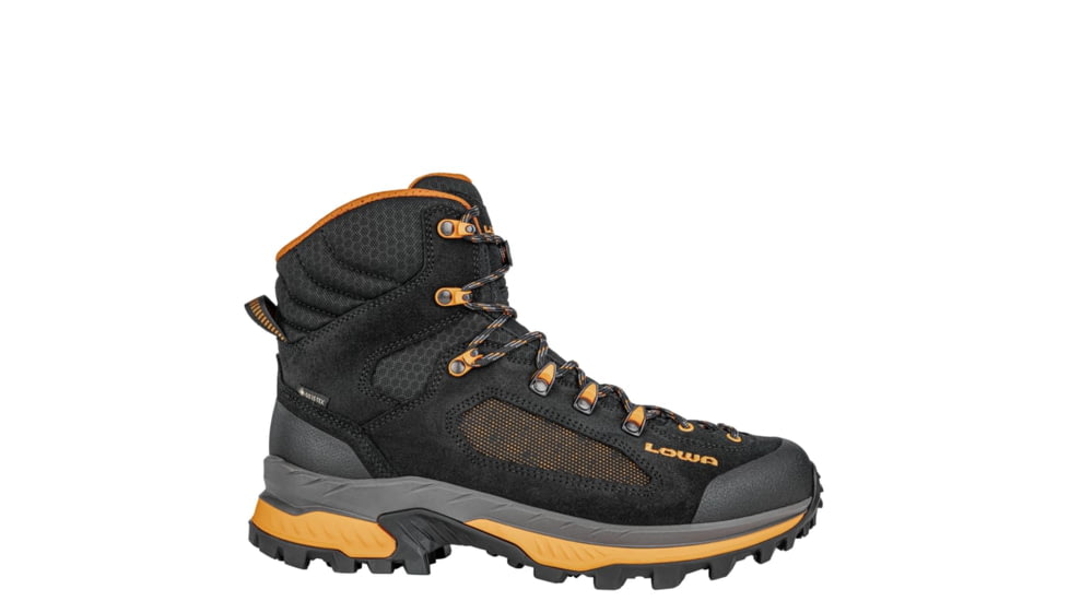 Lowa Corvara GTX Mid Mountaineerin Boots - Men's, Black/Orange, 13, 2117310920-BLKORG-M130