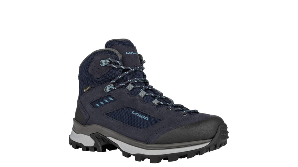 Lowa Corvara GTX Mid Boots - Womens, Navy/Arctic, 5.5, 2217376967-NAVARC-M055
