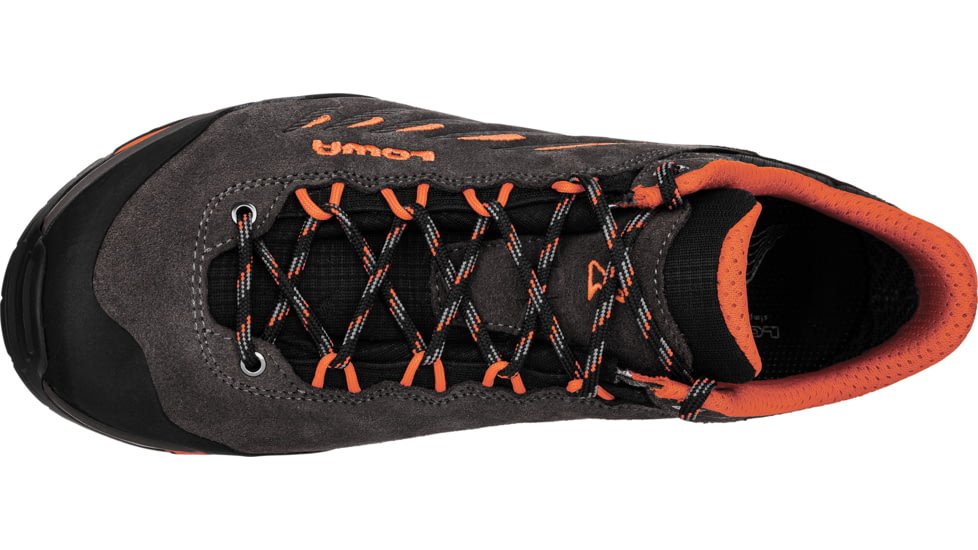 Lowa Delago GTX Lo Hiking Boots - Mens, Anthracite/Flame, Size 7.5, 2100977935-Anth/Flame-7.5