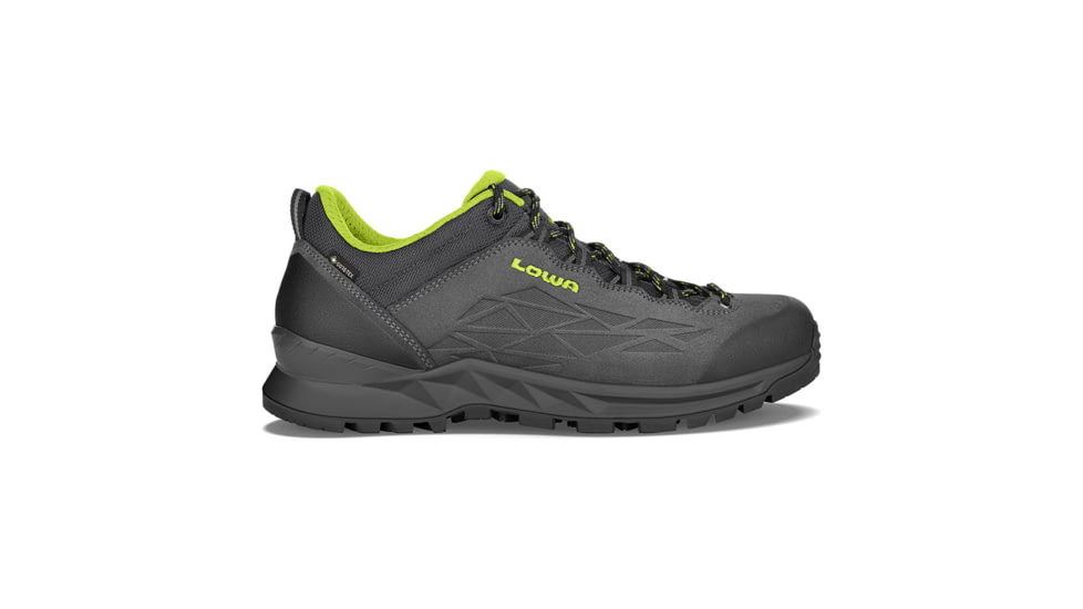 Lowa Explorer II GTX Lo Hiking Boots - Men's, Anthracite/Lime, Size 10, Wide, 2107639702-ANTLIM-10