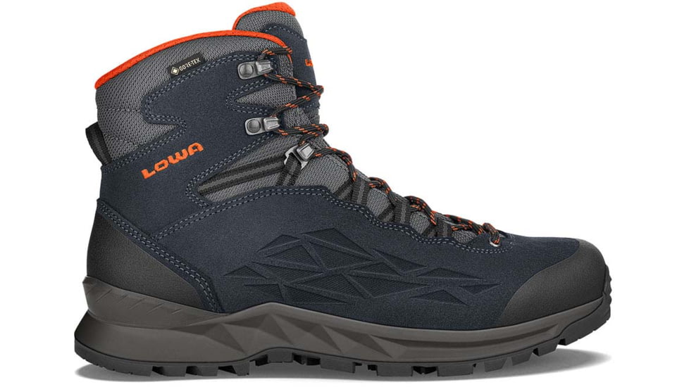 Lowa Explorer II GTX Mid Shoes - Mens, Navy/Orange, 9 US, Medium, 2107606910-NAVORG-M-9