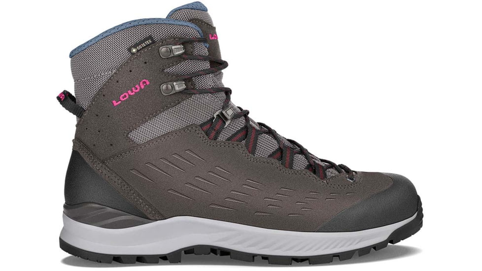 Lowa Explorer II GTX Mid Shoes - Womens, Anthracite/Berry, 9, Medium, 2207649756-ANTBER-9