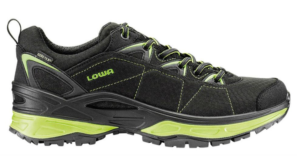 Lowa Ferrox GTX Lo Hiking Shoe - Men's-Black/Lime-Medium-9