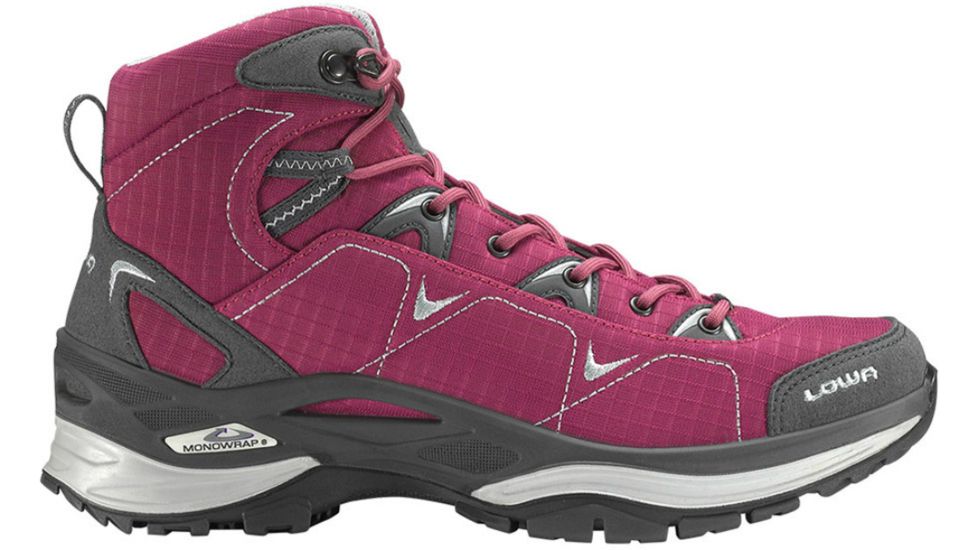 Lowa Ferrox GTX Mid Hiking Boot - Women's, Berry/Grey-Medium-7.5