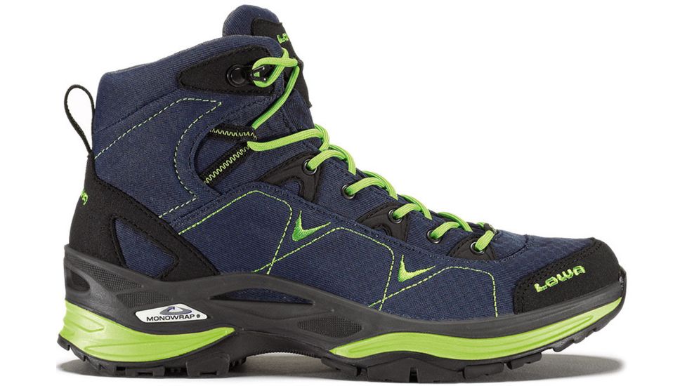 Lowa Ferrox GTX Mid Hiking Boot - Women's, Denim/Lime-Medium-8.5, 840054245985