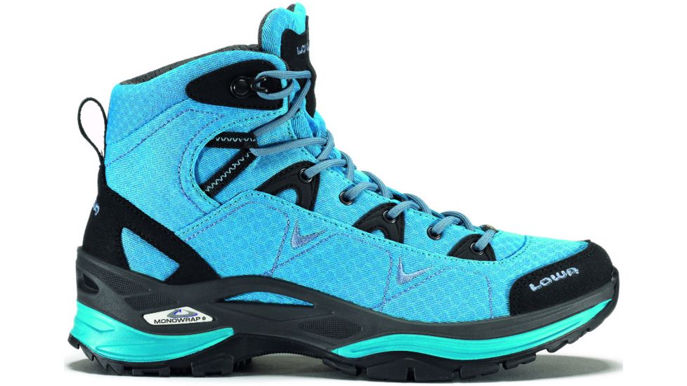 Lowa Ferrox GTX Mid Hiking Boot - Women's, Turquoise/Sky Blue-Medium-7