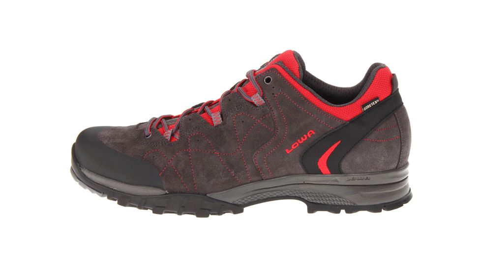 Lowa Focus GTX Lo Shoe - Men's-8.5 US-Anthracite/Red